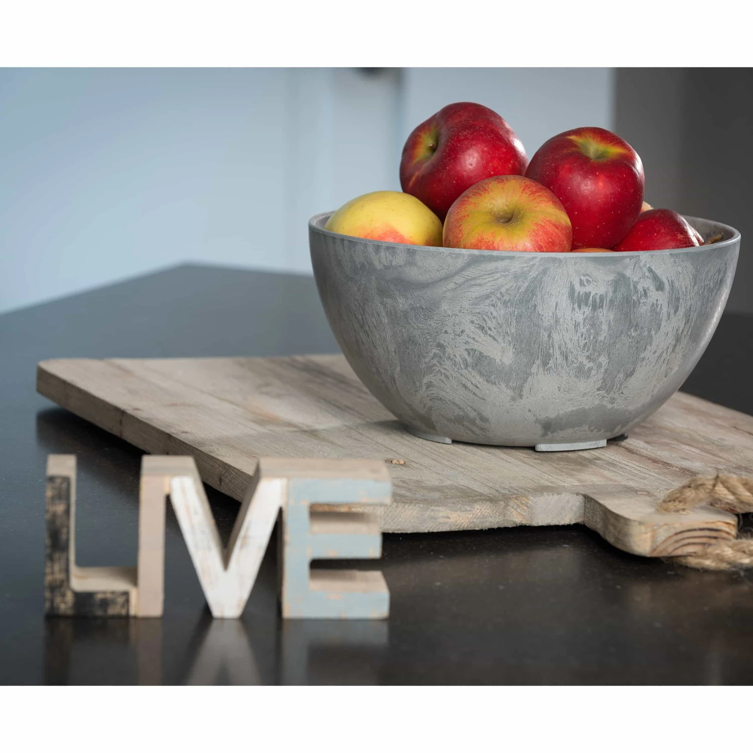 Blumenschale Fiona D25cm Grau 4 Blumenschale Fiona D25cm Grau – Bild 2