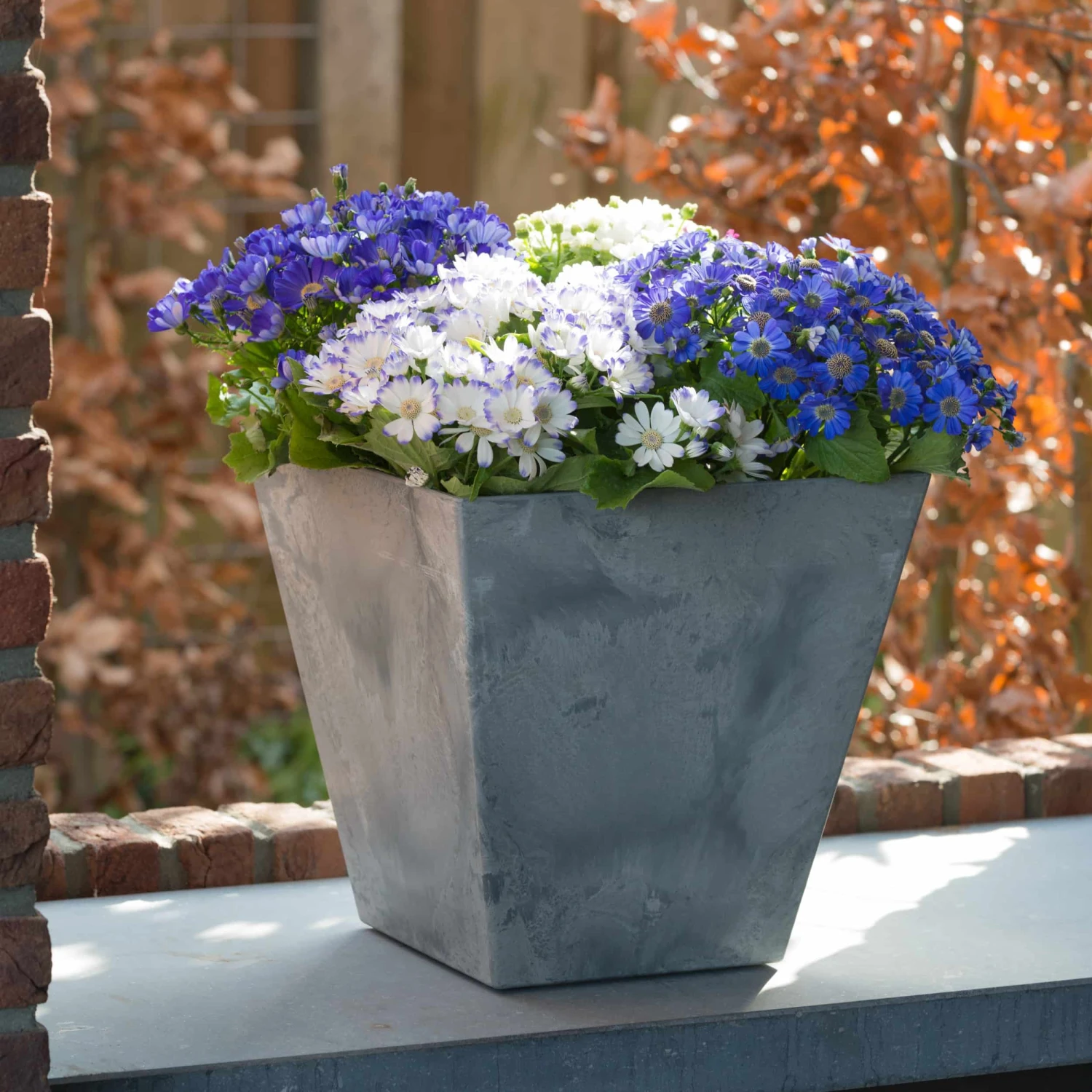 Blumenkübel Ella L30cm Grau 4 Blumenkübel Ella L30cm Grau – Bild 2