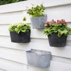 Wandhänger Claire L38cm Schwarz -Deutschland Gartenbedarf Verkäufe 2024 116118 artstone wandhaenger claire grau schwarz garten