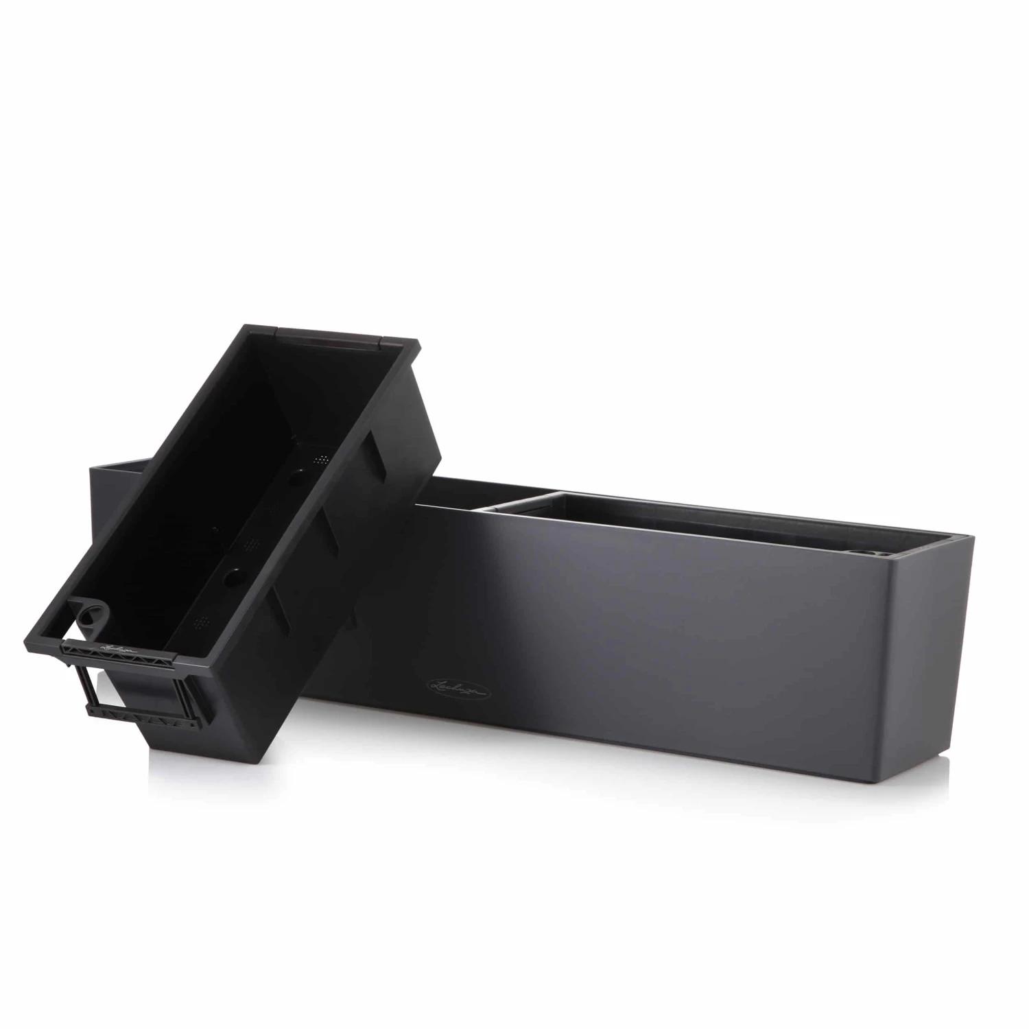 LECHUZA Blumenkasten Balconera Color All-in-One Set L80cm Schiefergrau 4 LECHUZA Blumenkasten Balconera Color All-in-One Set L80cm Schiefergrau – Bild 2