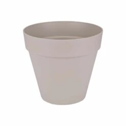 Elho Blumenkübel Loft Urban Rund 40cm Mit Rollen Warmes Grau