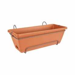 Elho Blumenkasten-Set Barcelona All-in-One L50cm Tonrot