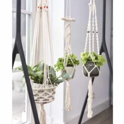 Blumentopf Aufhängung Macramee Auslaufmodell -Deutschland Gartenbedarf Verkäufe 2024 126475 blumentopf aufhaengung macramee natur 1
