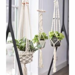 Blumentopf Aufhängung Macramee L125 Cm Auslaufmodell -Deutschland Gartenbedarf Verkäufe 2024 126586 tsi makramee l125cm natur 2