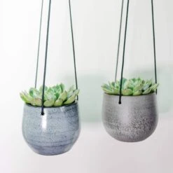 Keramik-Hängetopf Esra D15 Cm Grau Auslaufmodell -Deutschland Gartenbedarf Verkäufe 2024 146987 ts indoor blumenampel esra ice blue 2