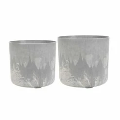 Blumentopf 2er Set Celine Klein Grau Auslaufmodell