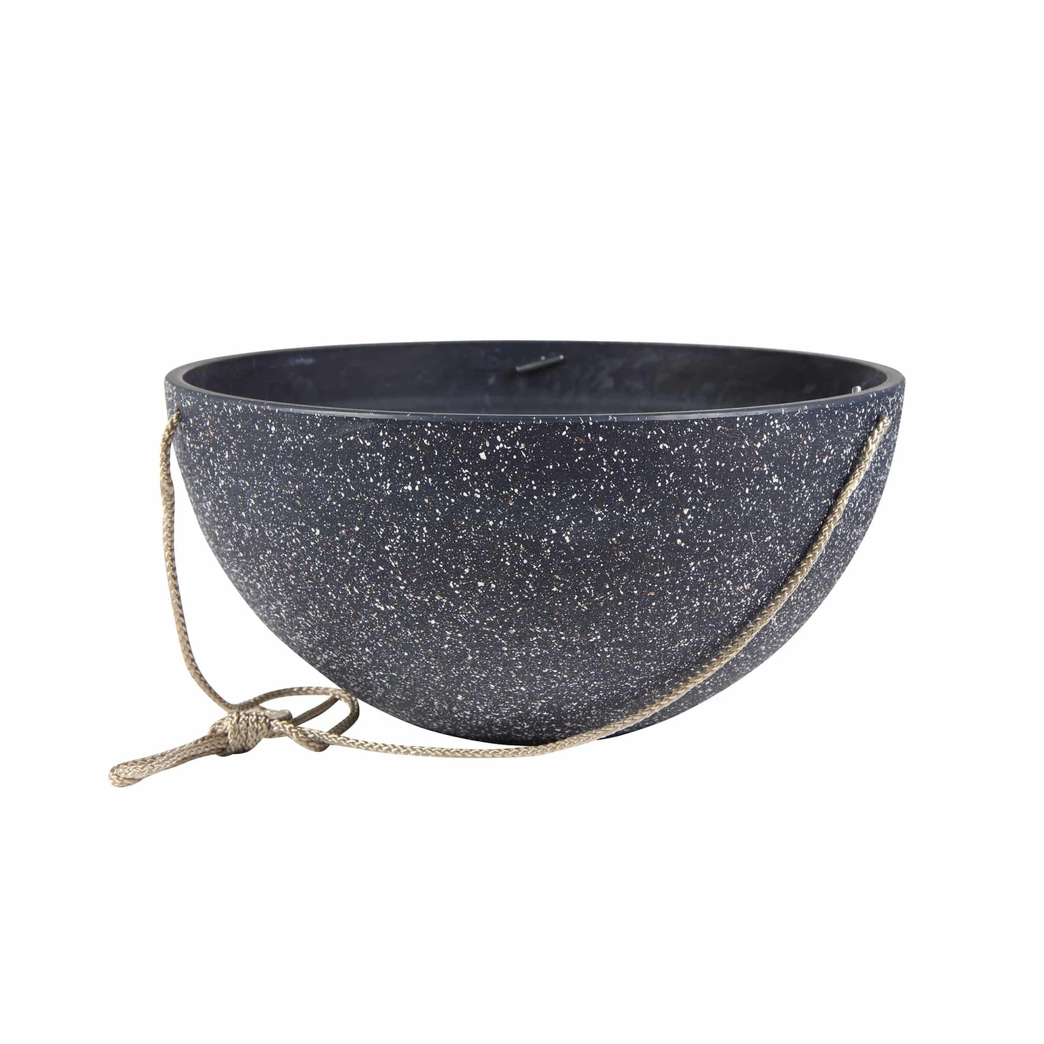 Blumenampel Nova D25cm Terrazzo-schwarz 4 Blumenampel Nova D25cm Terrazzo-schwarz – Bild 2