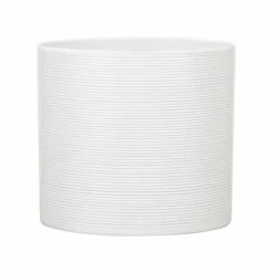 Keramik-Blumentopf D28 Cm Weiß