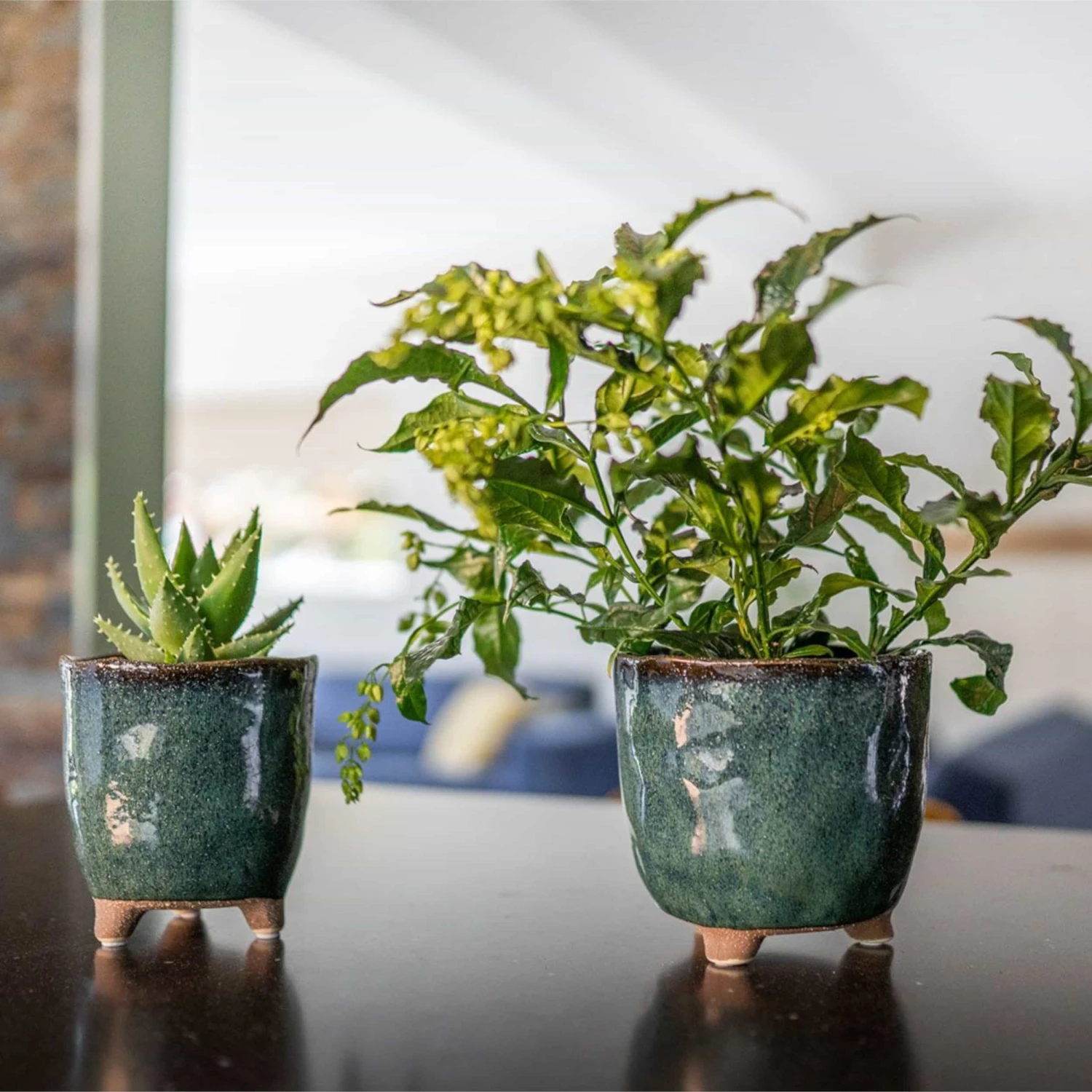 Keramik-Blumentopf Kaat D16 Cm Petrol Auslaufmodell 4 Keramik-Blumentopf Kaat D16 Cm Petrol Auslaufmodell – Bild 2