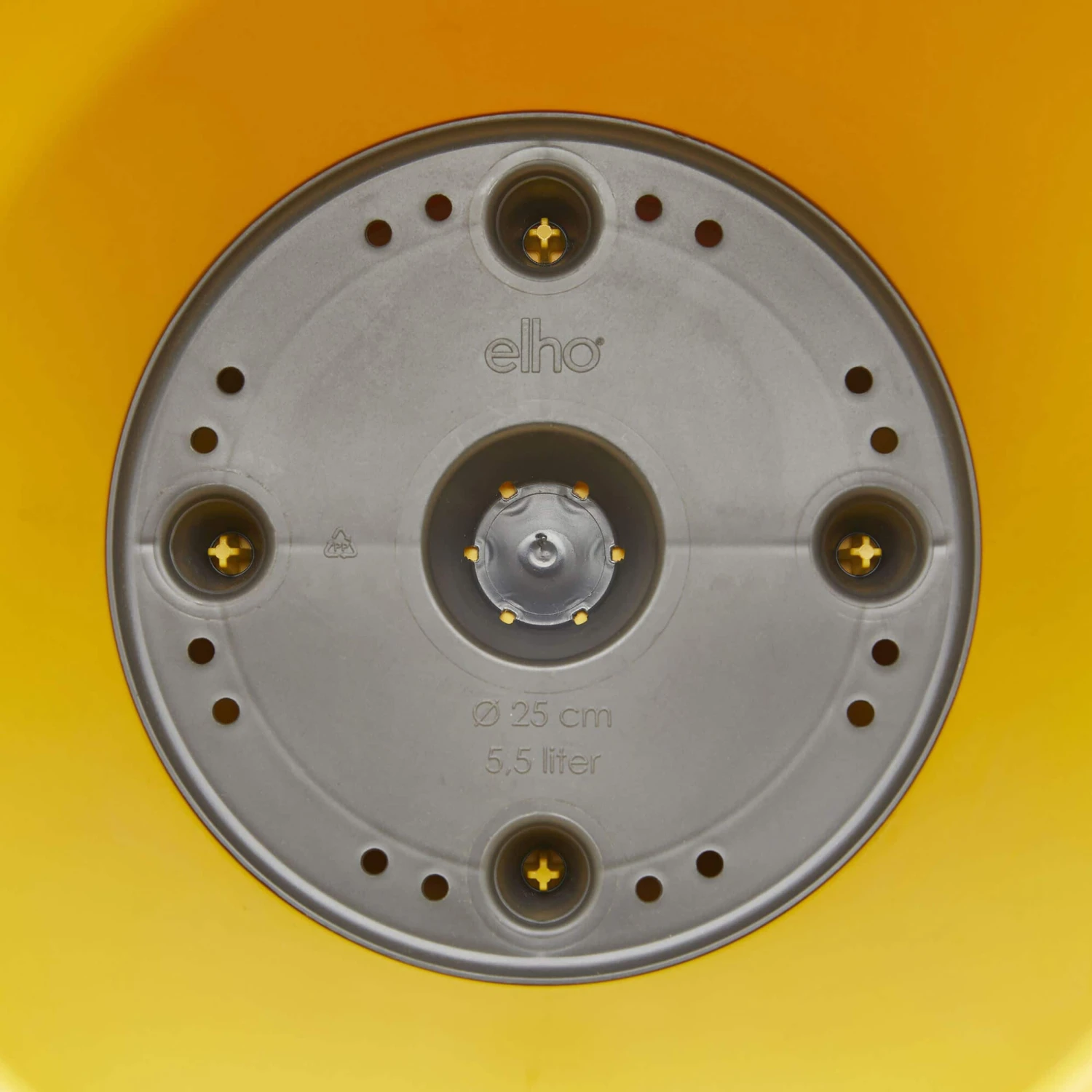 Elho Pflanzkübel Loft Urban Rund D40 Cm Ockergelb 5 Elho Pflanzkübel Loft Urban Rund D40 Cm Ockergelb – Bild 3