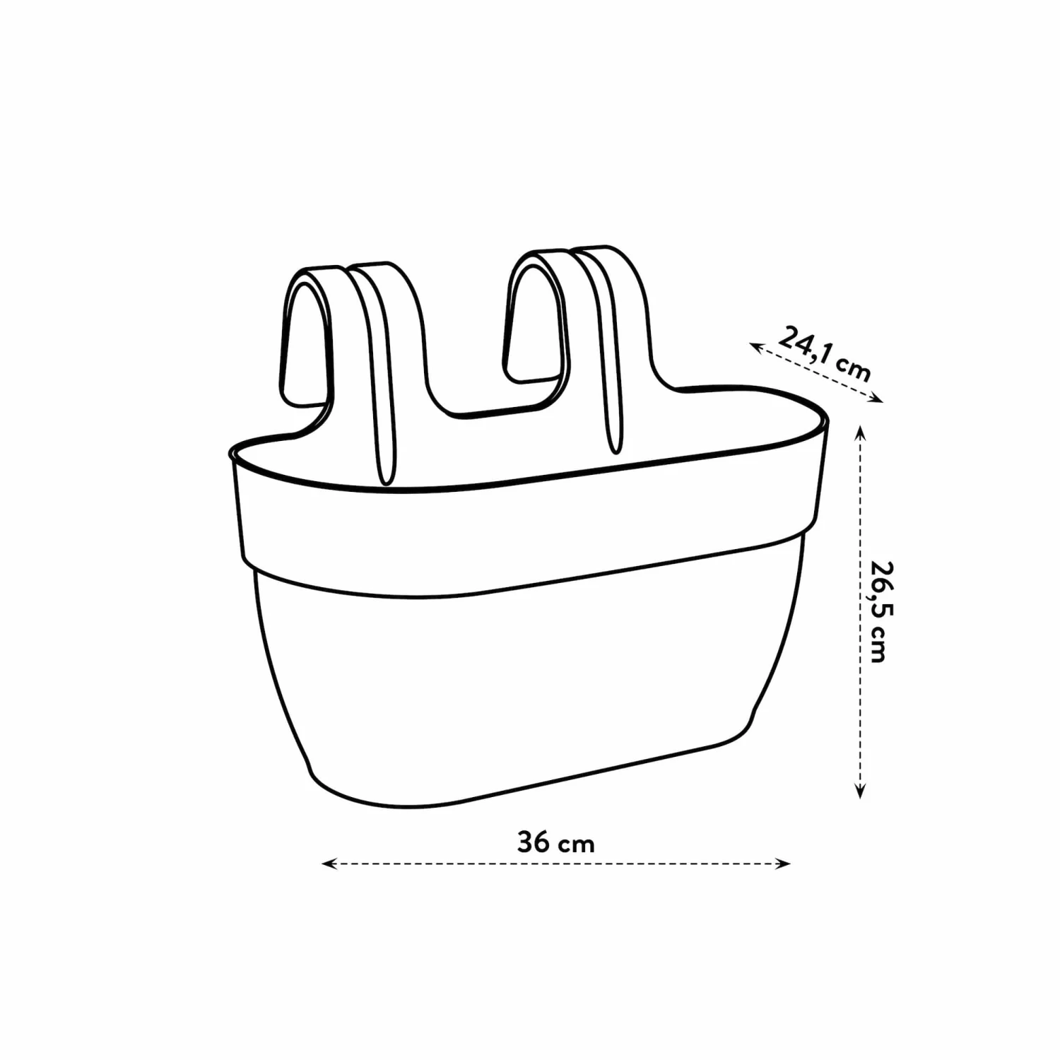 Elho Hängetopf Vibia Campana Easy Hanger L36 Cm Vintage Blau 11 Elho Hängetopf Vibia Campana Easy Hanger L36 Cm Vintage Blau – Bild 9