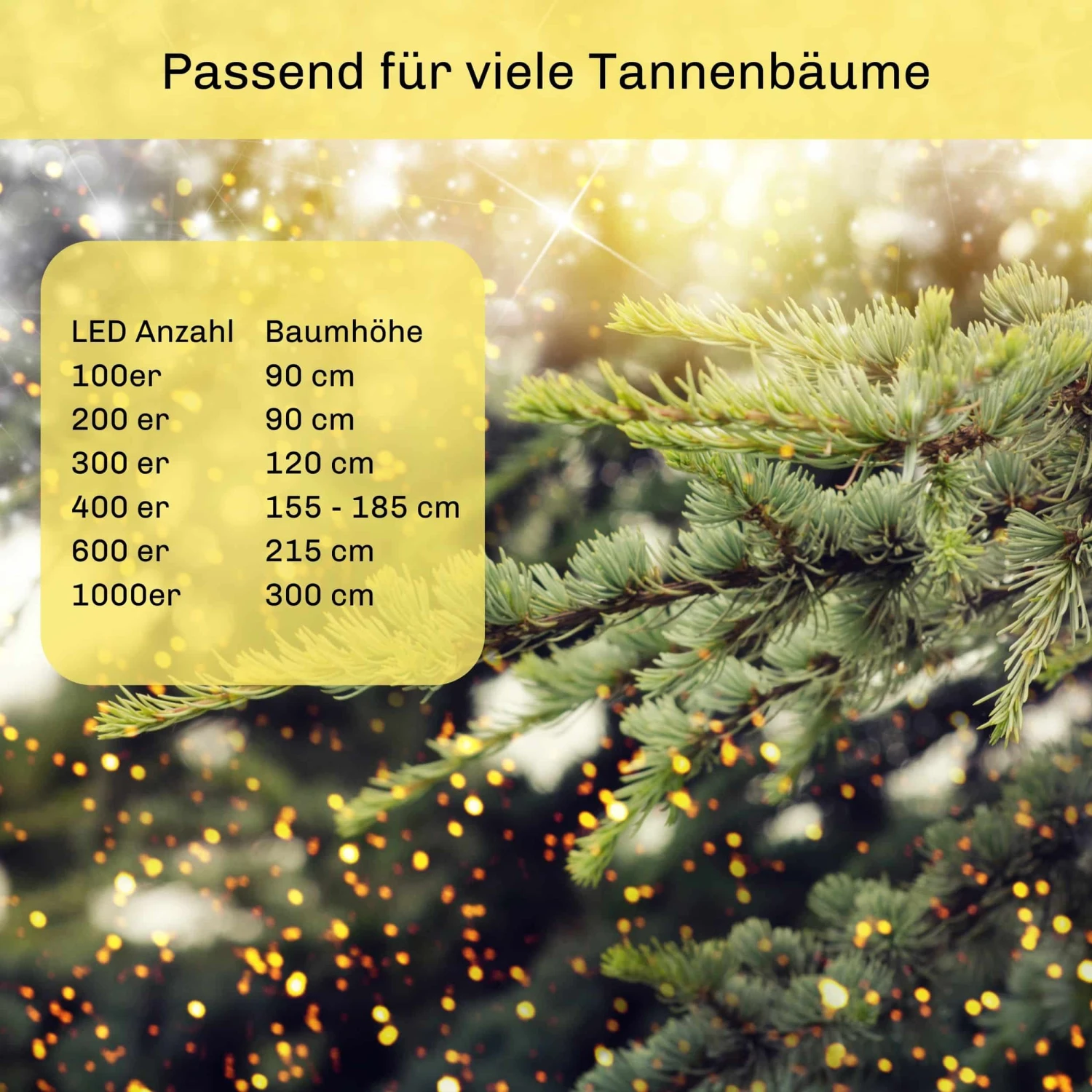 Lichterkette LED 1000 LED Warmweiß L87m 4 Lichterkette LED 1000 LED Warmweiß L87m – Bild 2