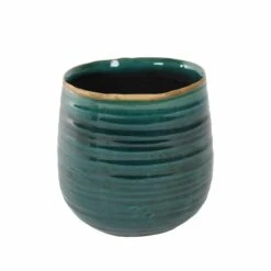 Keramik-Blumentopf Iris D14cm Türkis