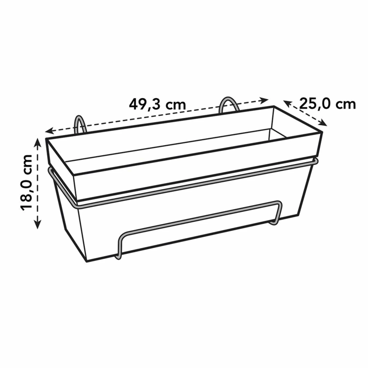 Elho Blumenkasten-Set Loft Urban All-in-One L50cm Anthrazit 6 Elho Blumenkasten-Set Loft Urban All-in-One L50cm Anthrazit – Bild 4