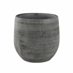 Blumentopf Esra D18cm Grau